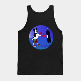 Black and White Dog Tank Top